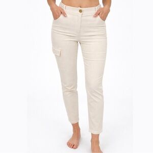 Miou Muse Cream Cargo Capris